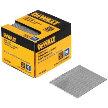 DeWalt DCS16250 Straight Finish Nails, 2-1/2 inch