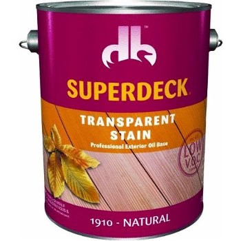 SuperDeck/DuckBack DPI-1910-4 SuperDeck (250 VOC) Transparent Exterior Stain,  Natural Finish   ~  Gallon 