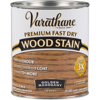 Varathane Premium Fast Dry Interior Wood Stain, Golden Mahogany ~ Quart