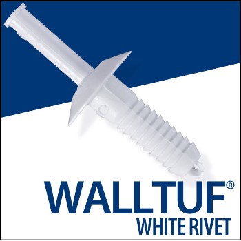 WallTuf Rivets, White ~ 3/4"