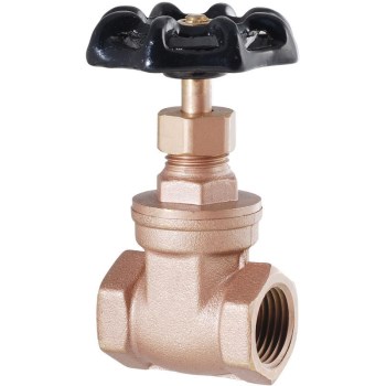 Low Lead Brass Gate Valve  ~ 1.25" IPS