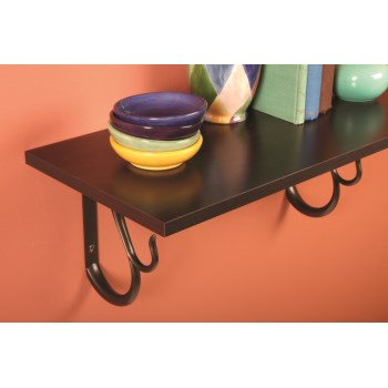 Knape & Vogt Espresso Shelf - 10" x 36"