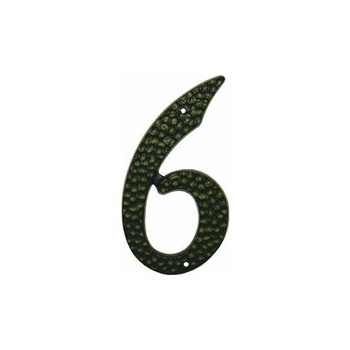 Hy-Ko DC-5/6 House Number 6, Black 4.5 inch