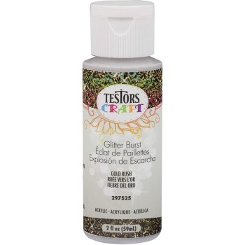 Testors Gold Rush Glitter Paint ~ 2oz 