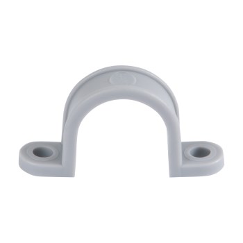 2-Hole Plastic Strap, Gray - 3/4"