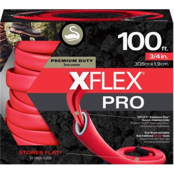 Xflex Pro 3/4 in x 100 ft. Flat Non-Kink Hose 