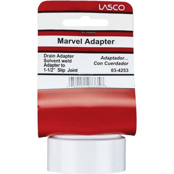PVC Marvel Drain Adapter - 1-1/2"