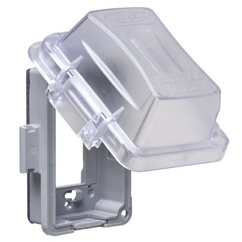 In-Use Weatherproof Outlet Cover, Clear - 1 Gang