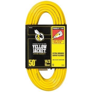 Yellow Jacket® Extension Cord ~ 14/3g x 50 Ft