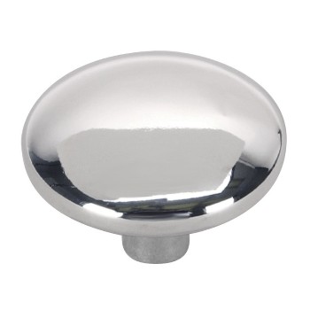 Hardware House  599894 Round Cabinet Knob, Chrome 1 1/4 inch