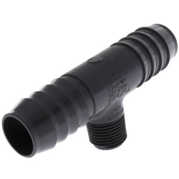 PVC Insert Reducing Combination Tee - 1" x 1" x 1/2" FPT