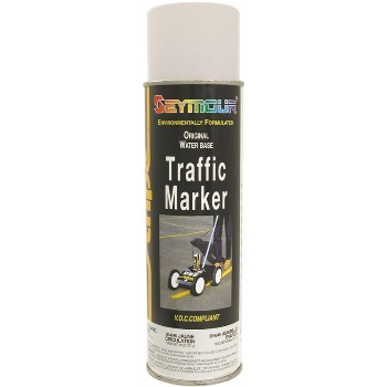 Traffic Stripe Marker Paint, White ~ 20oz