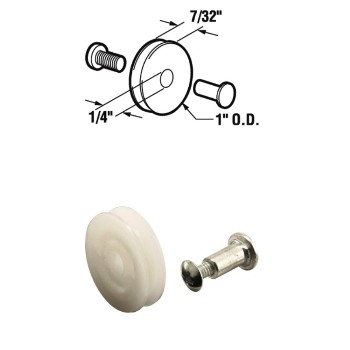 PrimeLine/SlideCo B551 Bottom Mount Roller Assembly ~ 1"