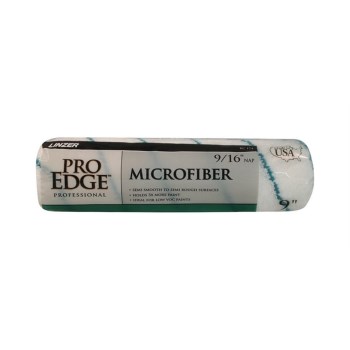 Linzer ProEdge Microfiber Roller Cover, 9/16" Nap - 9"