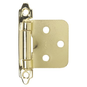 Flush Cabinet Hinge, Brass