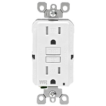 GFCI - Smart Lock Receptacle,  15 Amp ~ White