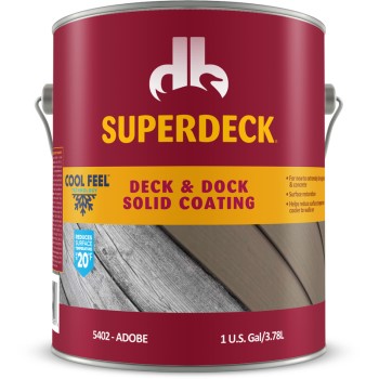 Superdeck/duckback Sc0054024-16 Deck & Dock Cool Feel Flexible Coating, Adobe ~ Gallon