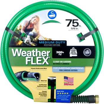 Swan SNWF58075 Garden Hose ~ Vinyl, 5/8" x 75 ft