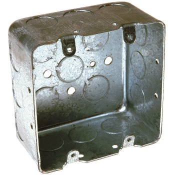 Hubbell/Raco 683 Square Switch Box,  2-Gang ~ 4" x 2 1/8" Deep