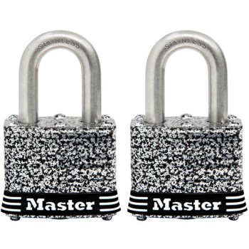 MasterLock 3SSTHC 1-9/16in. 2 Pk Ss Padlock