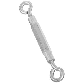 Eye & Eye Turnbuckle, Zinc Plated ~ 5/16" x  9"
