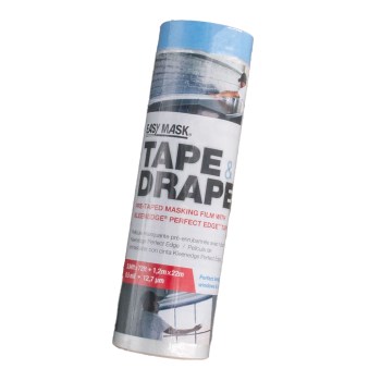Pre-Taped Masking Drop Cloth - 48" x 75 Ft