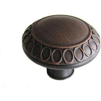 Hardware House 152457 Round Knob, Oil Rubd Bronze ~ 1-5/16"