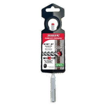 Rebar Demon Drill Bit - 3/16" x 6"