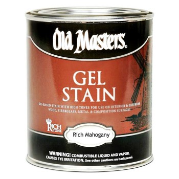 Old Masters 84304 Gel Stain, Rich Mahogany ~ Quart 