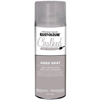 Chalked Ultra Matte Interior Spray Paint,  Aged Gray ~ 12 oz Cans