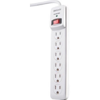 Woods Brand 6 Outlet Surge Protector w/3' Cord