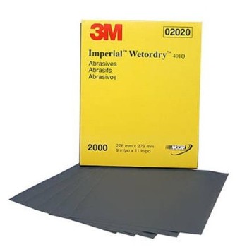 3M 051131020207 Wet Or Dry Sandpaper, 9" x 11" ~  Pack of 50 Sheets 