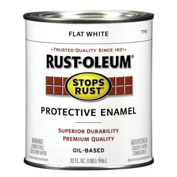 Stops Rust Enamel, Flat White - Qt