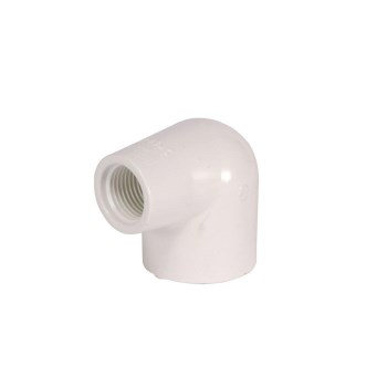 Charlotte Pipe PVC Sch 40 90 Elbow, Reducing Slip x FPT - 1" x 1/2"