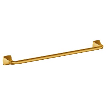 Voss Collection Towel Bar, Brushed Gold Finish ~ Approx 24" W