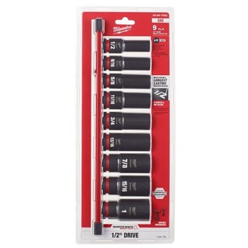 9 Piece 1/2" Socket Set