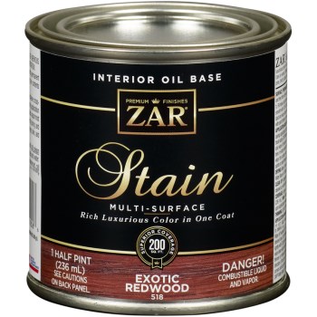 ZAR Oil-Based Wood Stain,  Rosewood ~ 1/2 Pint 