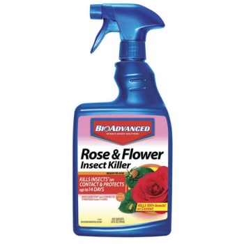 Bayer Advanced 502570b Insect Killer, Dual Action For Rose & Flower - 24 Oz