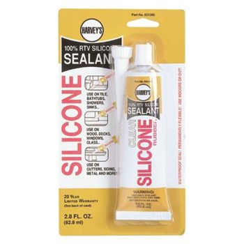 Silicone Sealant, Clear - 2.5 oz Tube