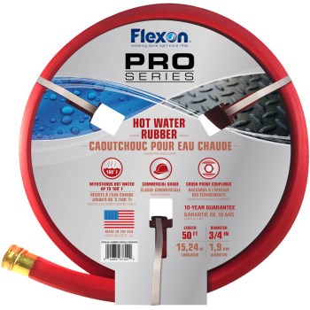 Flexon Premium Hot Water Hose ~ 3/4" x 50 Ft