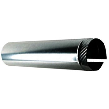 Gray Metal Galvanized Furnace Pipe - 4" x 60", 30 Gauge