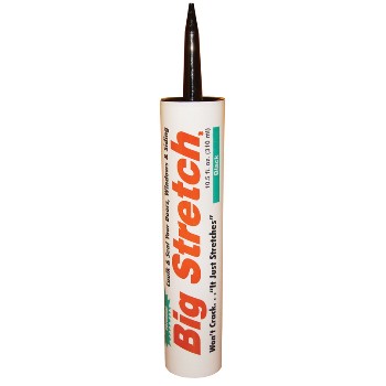 Sashco 10004 Big Stretch Acrylic Rubber Sealant, Black ~ 10.5 Oz