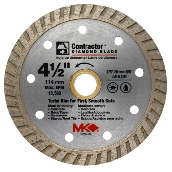 Turbo Rim Diamond Saw Blade ~ 4 1/2"