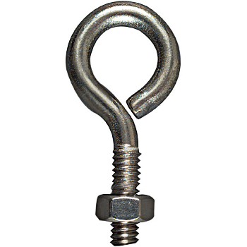 Stainless Steel Eye Bolt,  1/4" x 2" 