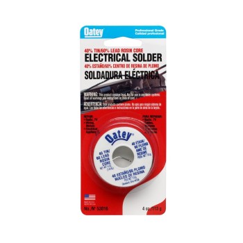 Oatey 53016 40/50 Rosin Core Leaded Wire Solder ~ .25 Lb.