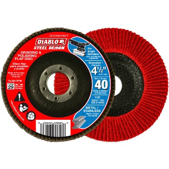 Freud/Diablo DCX045040N01F Diablo Steel  Grinding & Polishing Flap Disc, 40g ~ 4.5"