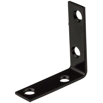 Black Corner Brace ~ 2" x 5/8"