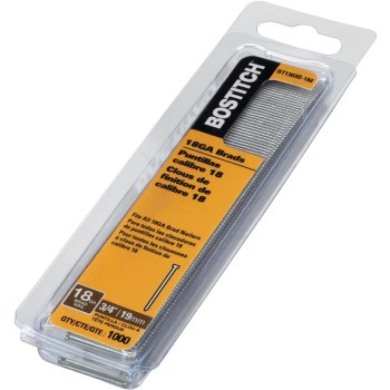Bostitch 18-Gauge Brad Nails - 3/4" (1000pk)