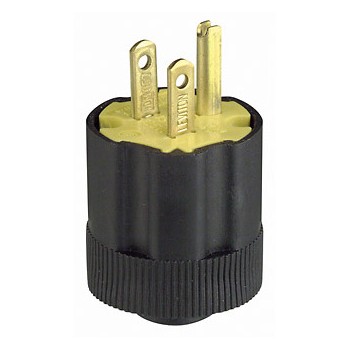 Leviton 000-113 Grounding Plug, 3 Wire ~ 15 Amp