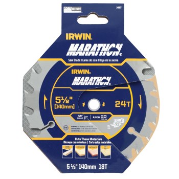 Irwin Marathon Cordless Circular Saw Blade   5-1/2"  18T